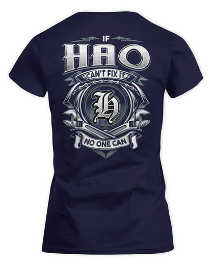 HAO AP81-K4-626 - Personalized Ahmed Quote Apparel “If Ahmed Can't Fix It, No One Can” - Women's Standard T-Shirt - Navy