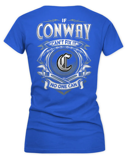 CONWAY AP81-K4-626 - Personalized Ahmed Quote Apparel “If Ahmed Can't Fix It, No One Can” - Women's V-Neck T-Shirt - Royal