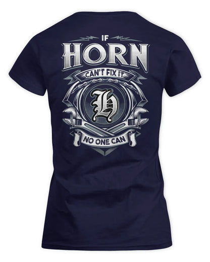 HORN AP81-K4-626 - Personalized Ahmed Quote Apparel “If Ahmed Can't Fix It, No One Can” - Women's Standard T-Shirt - Navy