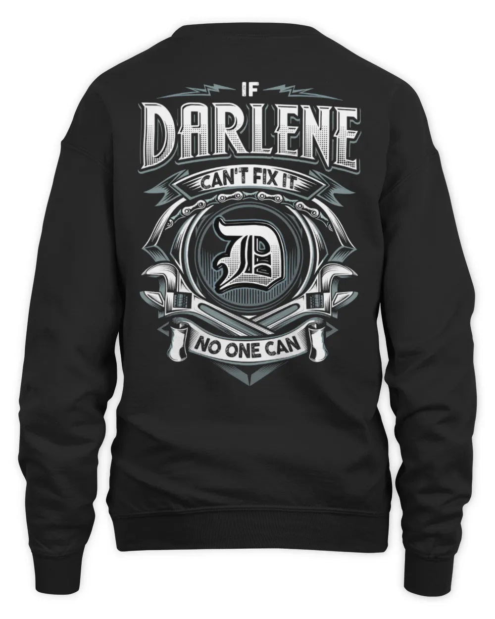 DARLENE AP81-K4-626 - Personalized Ahmed Quote Apparel “If Ahmed Can't Fix It, No One Can” - Unisex Sweatshirt - Black