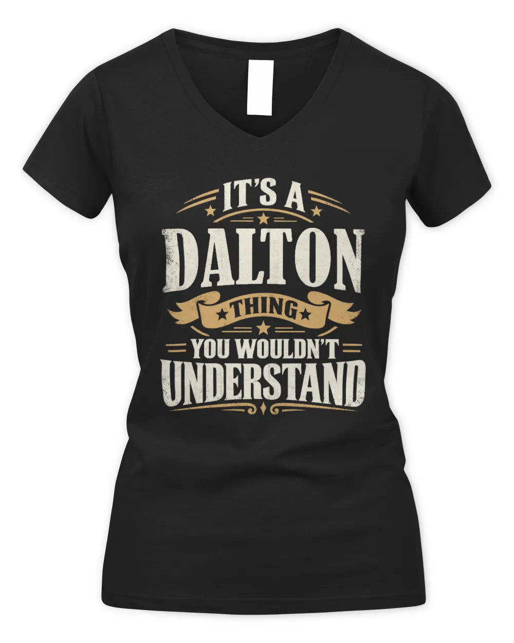 DALTON P08 TH51 - Personalized “It’s a/an [NAME] Thing – You Wouldn’t Understand” Shirt - Women's V-Neck T-Shirt - Black