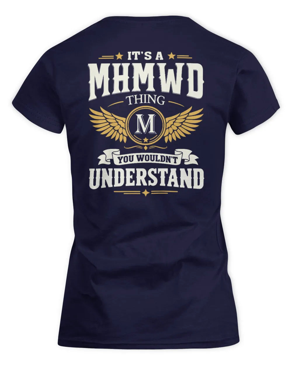 MHMWD KT06-M008 It’s a [NAME] Thing – You Wouldn’t Understand | Personalized Vintage T-Shirt - Women's Standard T-Shirt - Navy