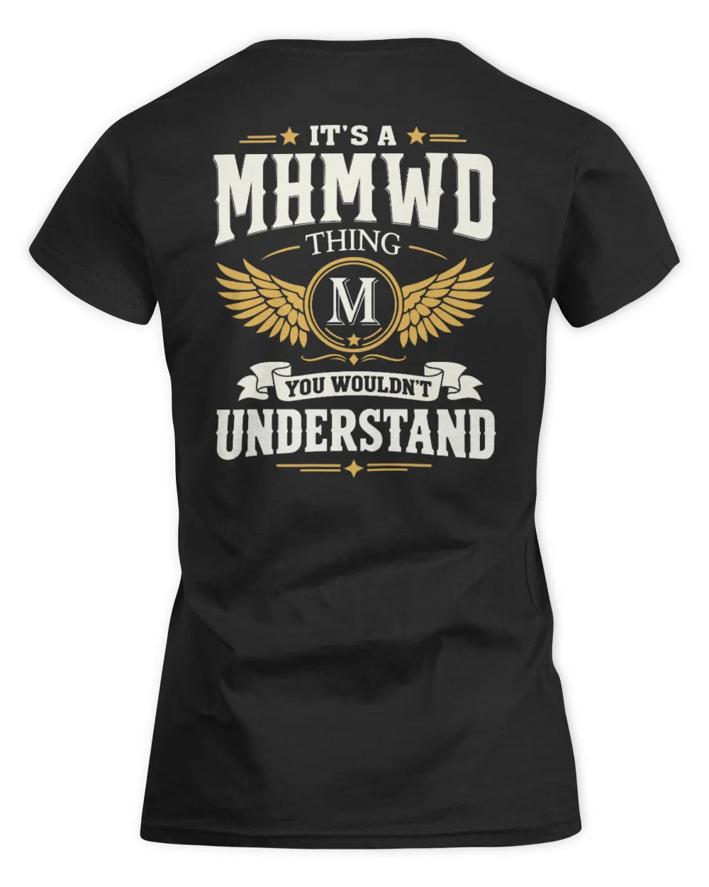 MHMWD KT06-M008 It’s a [NAME] Thing – You Wouldn’t Understand | Personalized Vintage T-Shirt - Women's Standard T-Shirt - Black