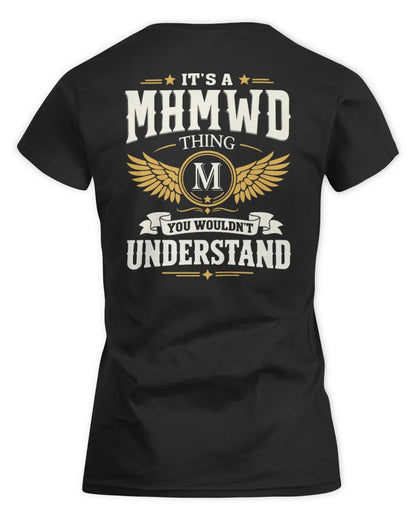 MHMWD KT06-M008 It’s a [NAME] Thing – You Wouldn’t Understand | Personalized Vintage T-Shirt - Women's Standard T-Shirt - Black