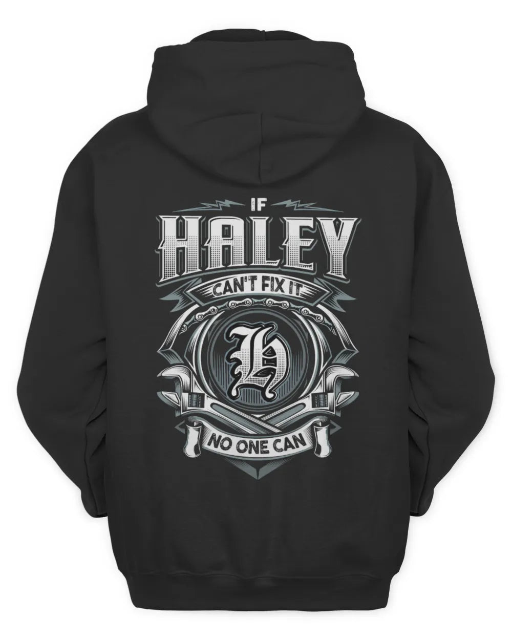 HALEY AP81-K4-626 - Personalized Ahmed Quote Apparel “If Ahmed Can't Fix It, No One Can” - Unisex Hoodie - Black