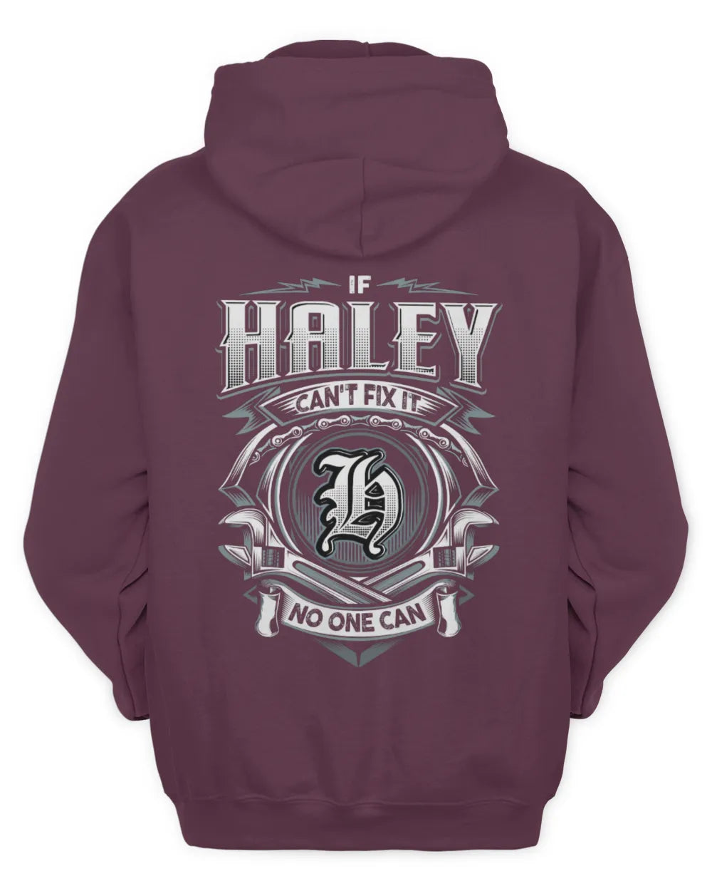 HALEY AP81-K4-626 - Personalized Ahmed Quote Apparel “If Ahmed Can't Fix It, No One Can” - Unisex Hoodie - Maroon
