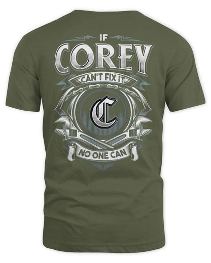 COREY AP81-K4-626 - Personalized Ahmed Quote Apparel “If Ahmed Can't Fix It, No One Can” - Unisex Standard T-Shirt - Military Green