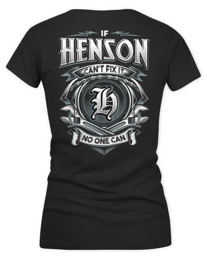 HENSON AP81-K4-626 - Personalized Ahmed Quote Apparel “If Ahmed Can't Fix It, No One Can” - Women's V-Neck T-Shirt - Black
