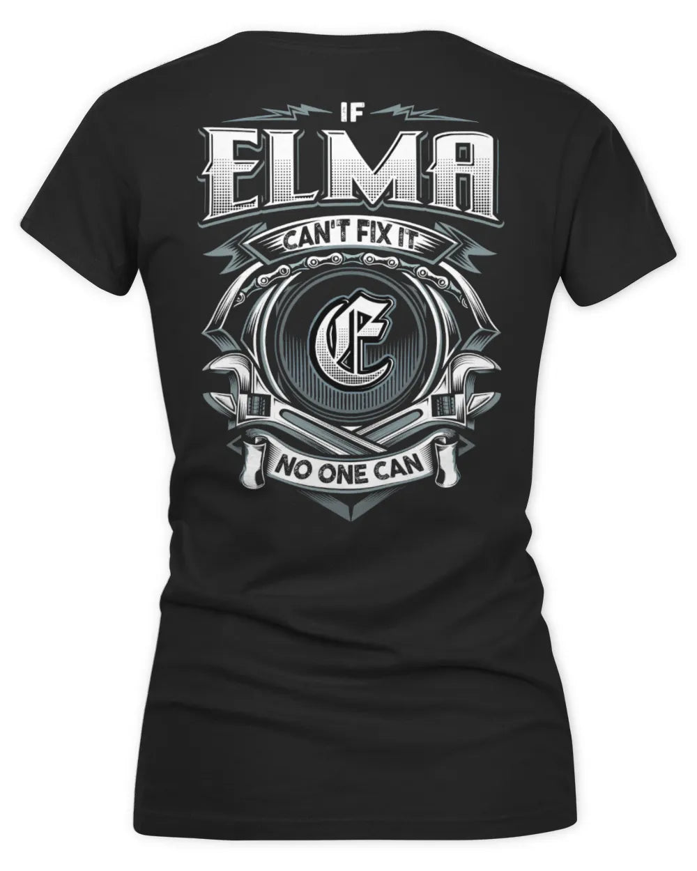 ELMA AP81-K4-626 - Personalized Ahmed Quote Apparel “If Ahmed Can't Fix It, No One Can” - Women's V-Neck T-Shirt - Black