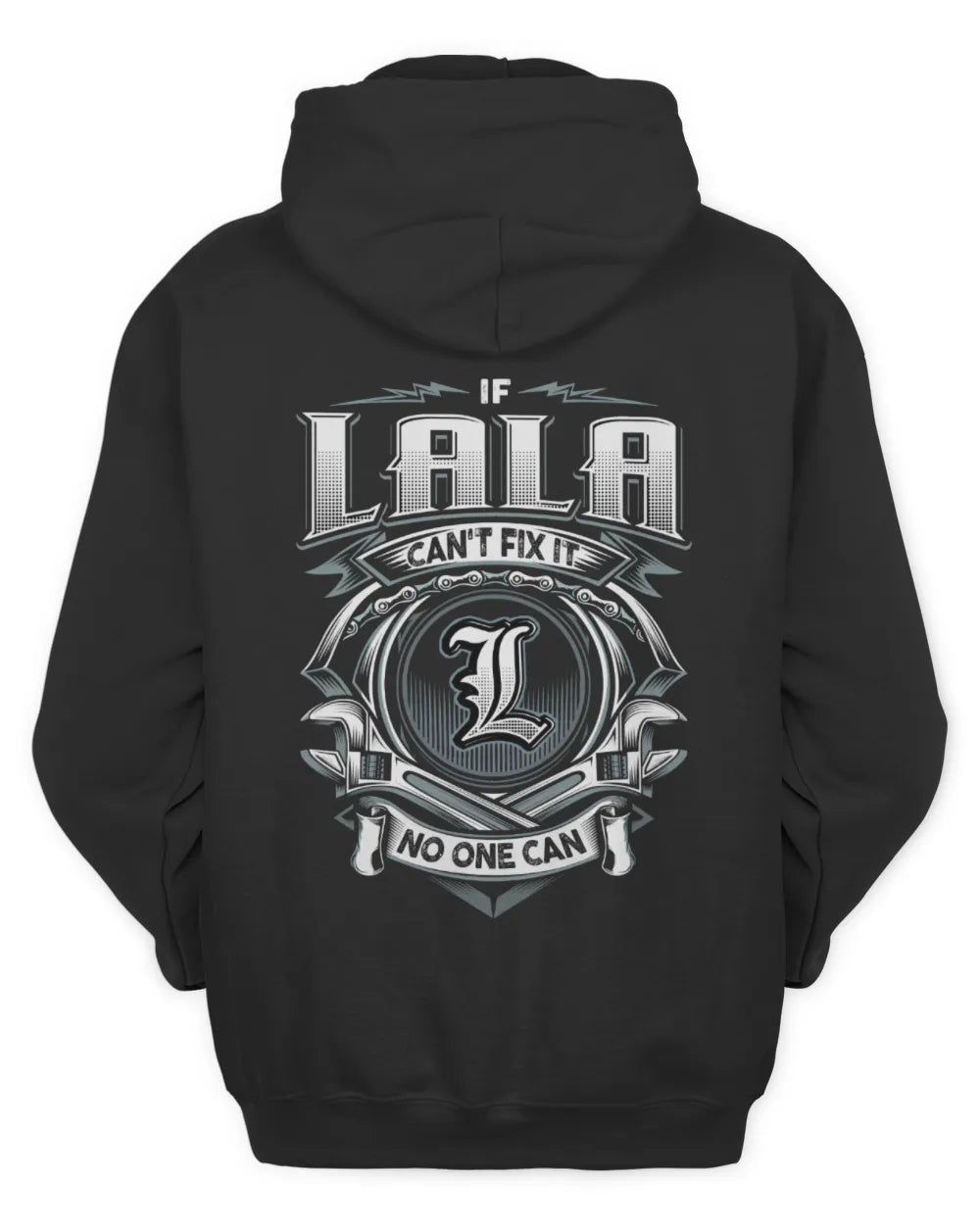 LALA AP81-K4-626 - Personalized Ahmed Quote Apparel “If Ahmed Can't Fix It, No One Can” - Unisex Hoodie - Black