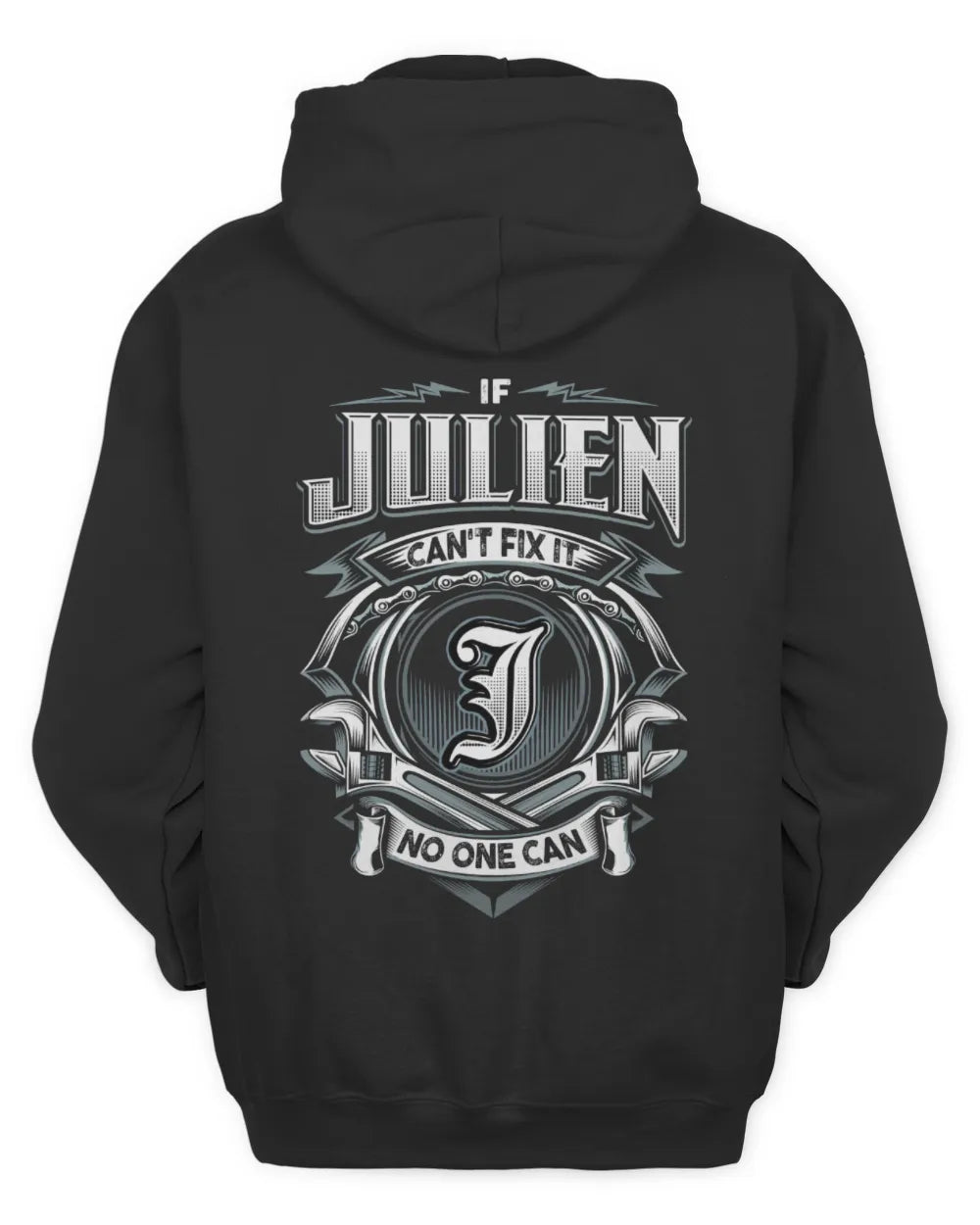 JULIEN AP81-K4-626 - Personalized Ahmed Quote Apparel “If Ahmed Can't Fix It, No One Can” - Unisex Hoodie - Black