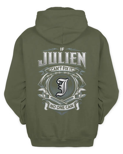 JULIEN AP81-K4-626 - Personalized Ahmed Quote Apparel “If Ahmed Can't Fix It, No One Can” - Unisex Hoodie - Military Green