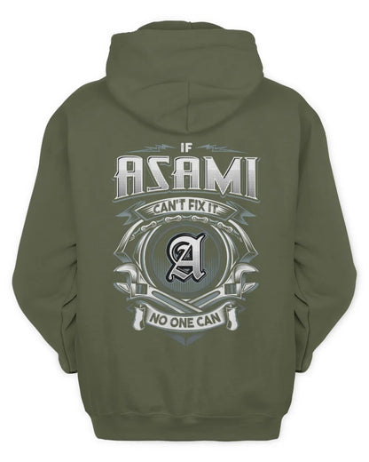 ASAMI AP81-K4-626 - Personalized Ahmed Quote Apparel “If Ahmed Can't Fix It, No One Can” - Unisex Hoodie - Military Green