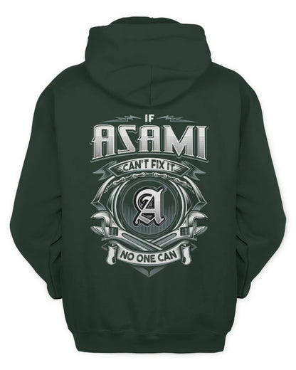 ASAMI AP81-K4-626 - Personalized Ahmed Quote Apparel “If Ahmed Can't Fix It, No One Can” - Unisex Hoodie - Forest Green