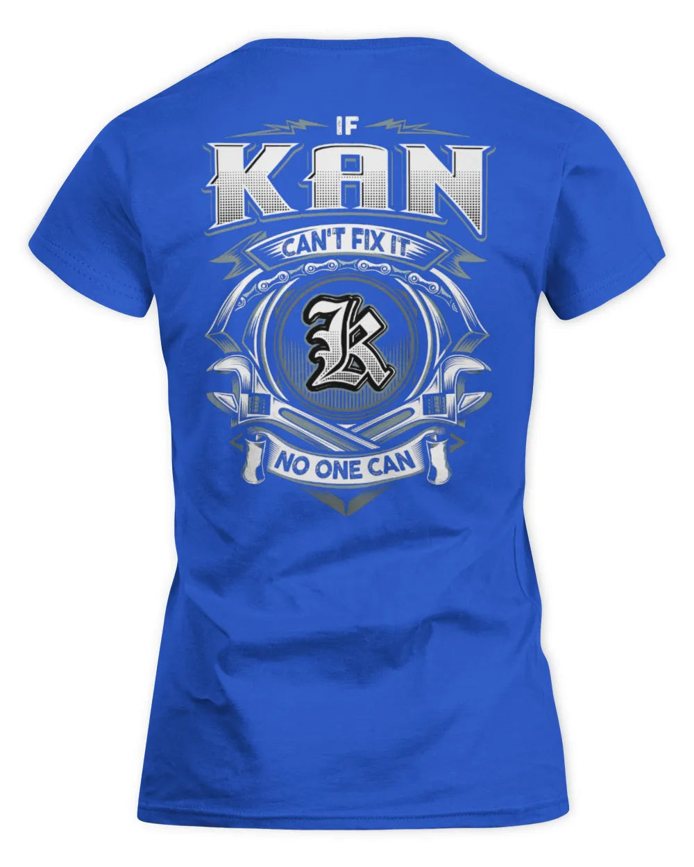 KAN AP81-K4-626 - Personalized Ahmed Quote Apparel “If Ahmed Can't Fix It, No One Can” - Women's Standard T-Shirt - Royal