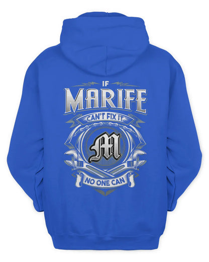 MARIFE AP81-K4-626 - Personalized Ahmed Quote Apparel “If Ahmed Can't Fix It, No One Can” - Unisex Hoodie - Royal