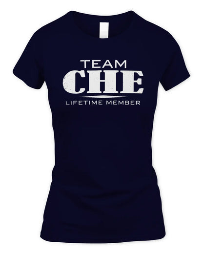 CHE BL62-K4-128 - Personalized “Team NAME Lifetime Member” - Women's Standard T-Shirt - Navy