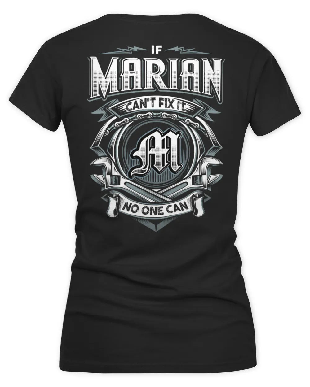 MARIAN AP81-K4-626 - Personalized Ahmed Quote Apparel “If Ahmed Can't Fix It, No One Can” - Women's V-Neck T-Shirt - Black