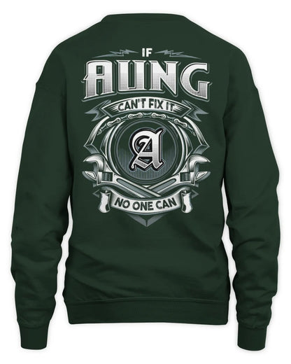 AUNG AP81-K4-626 - Personalized Ahmed Quote Apparel “If Ahmed Can't Fix It, No One Can” - Unisex Sweatshirt - Forest Green