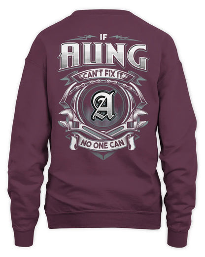 AUNG AP81-K4-626 - Personalized Ahmed Quote Apparel “If Ahmed Can't Fix It, No One Can” - Unisex Sweatshirt - Maroon