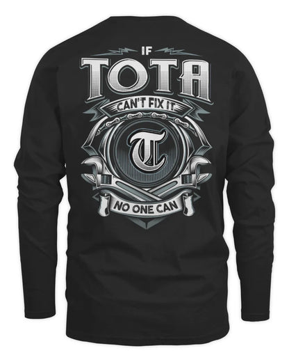 TOTA AP81-K4-626 - Personalized Ahmed Quote Apparel “If Ahmed Can't Fix It, No One Can” - Men's Long Sleeved T-Shirt - Black