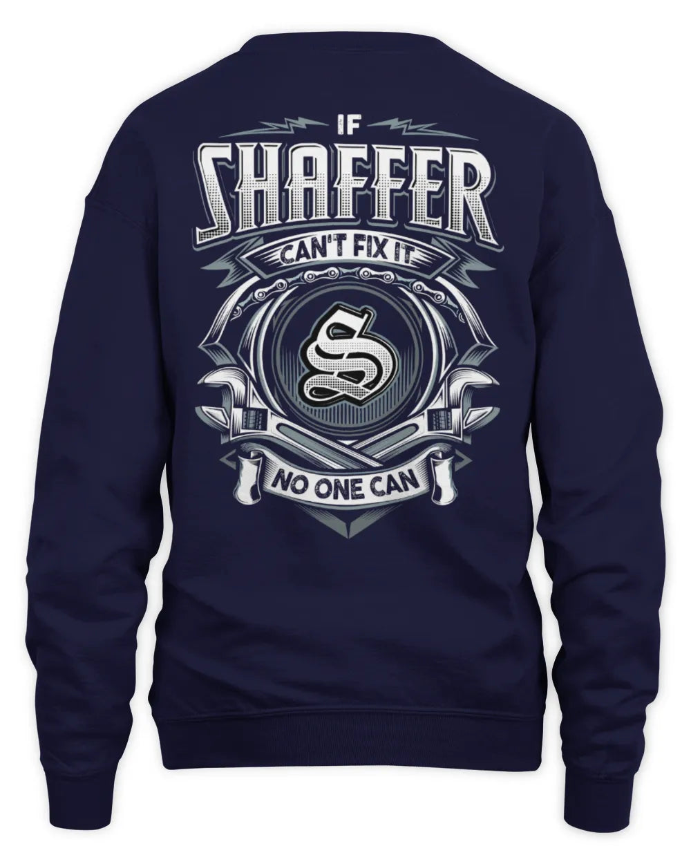 SHAFFER AP81-K4-626 - Personalized Ahmed Quote Apparel “If Ahmed Can't Fix It, No One Can” - Unisex Sweatshirt - Navy