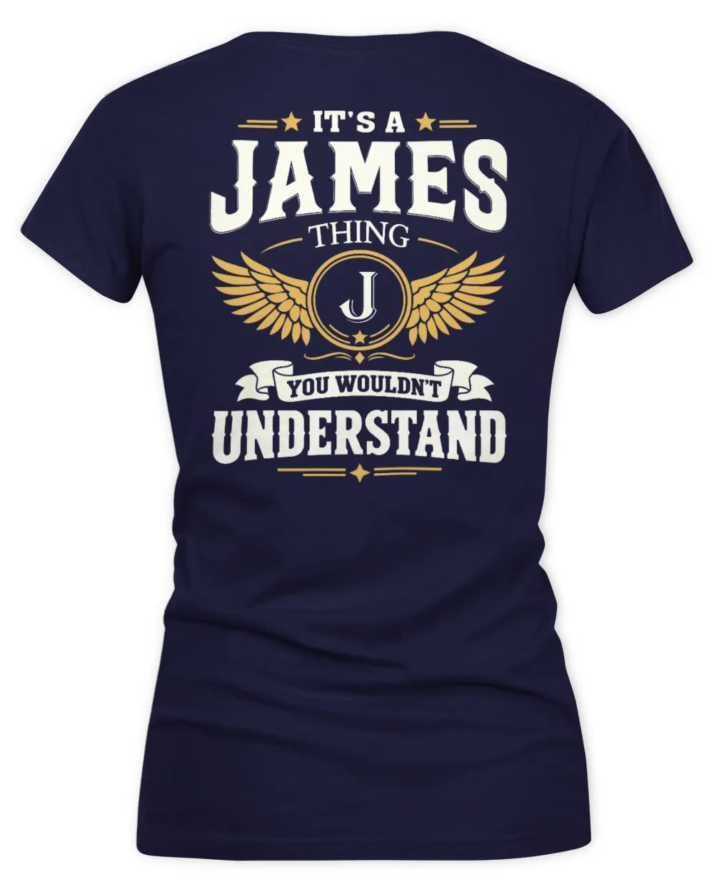 JAMES KT06-M008 It’s a [NAME] Thing – You Wouldn’t Understand | Personalized Vintage T-Shirt - Women's V-Neck T-Shirt - Navy