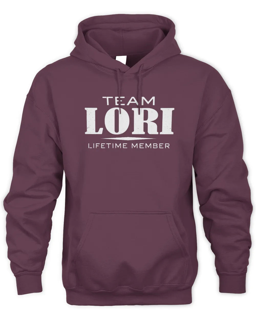LORI BL62-K4-128 - Personalized “Team NAME Lifetime Member” - Unisex Hoodie - Maroon