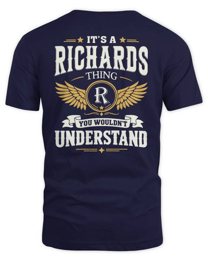 RICHARDS KT06-M008 It’s a [NAME] Thing – You Wouldn’t Understand | Personalized Vintage T-Shirt - Unisex Standard T-Shirt - Navy