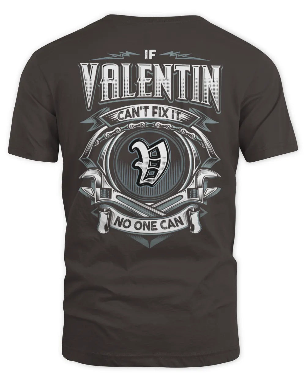 VALENTIN AP81-K4-626 - Personalized Ahmed Quote Apparel “If Ahmed Can't Fix It, No One Can” - Unisex Standard T-Shirt - Dark Chocolate