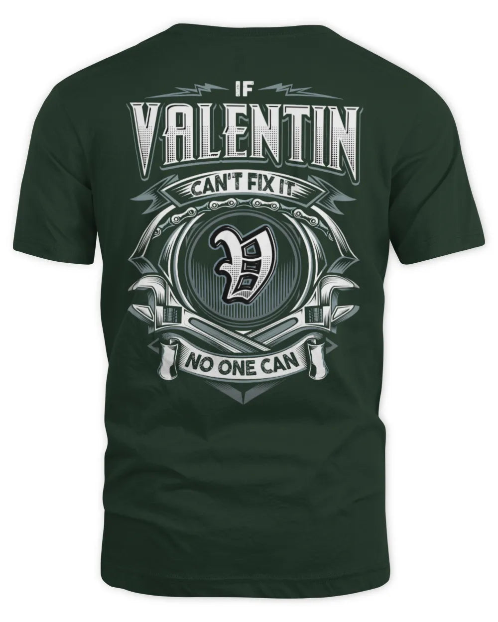 VALENTIN AP81-K4-626 - Personalized Ahmed Quote Apparel “If Ahmed Can't Fix It, No One Can” - Unisex Standard T-Shirt - Forest Green