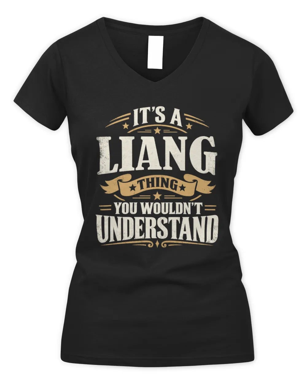 LIANG P08 TH51 - Personalized “It’s a/an [NAME] Thing – You Wouldn’t Understand” Shirt - Women's V-Neck T-Shirt - Black