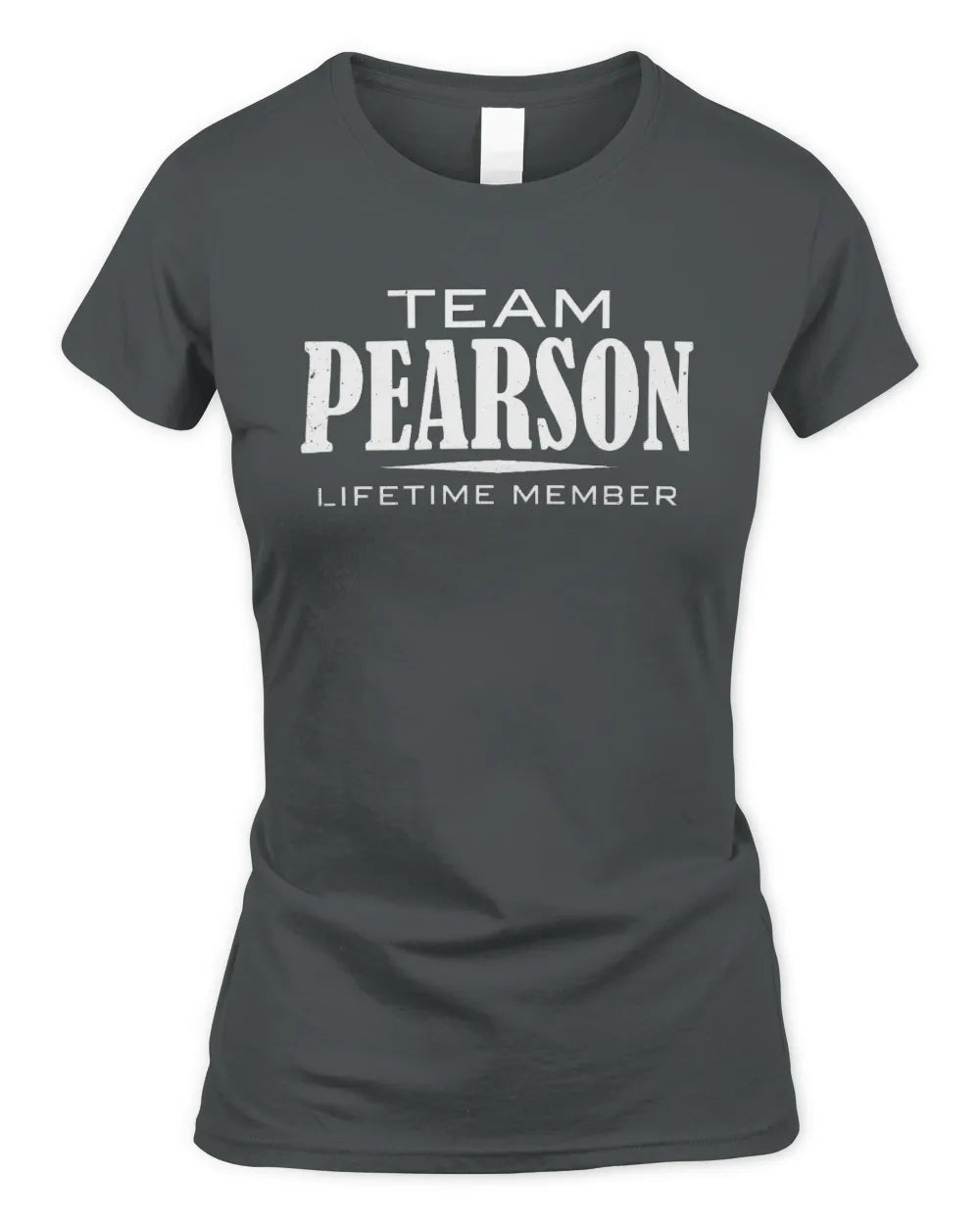 PEARSON BL62-K4-128 - Personalized “Team NAME Lifetime Member” - Women's Standard T-Shirt - Charcoal