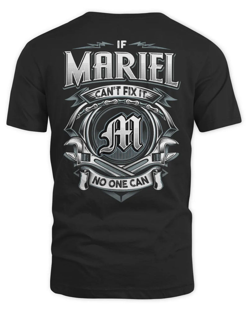 MARIEL AP81-K4-626 - Personalized Ahmed Quote Apparel “If Ahmed Can't Fix It, No One Can” - Unisex Standard T-Shirt - Black