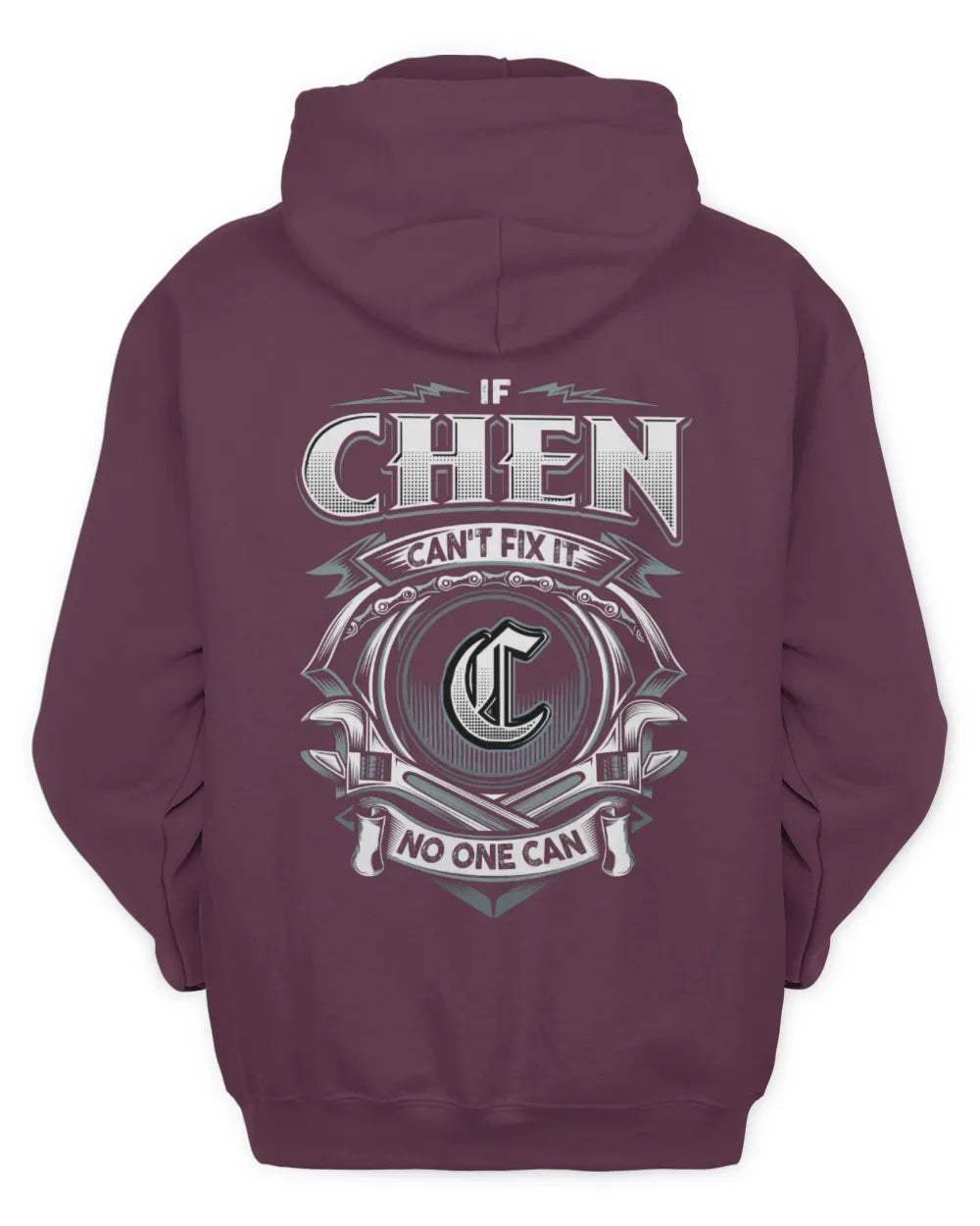 CHEN AP81-K4-626 - Personalized Ahmed Quote Apparel “If Ahmed Can't Fix It, No One Can” - Unisex Hoodie - Maroon