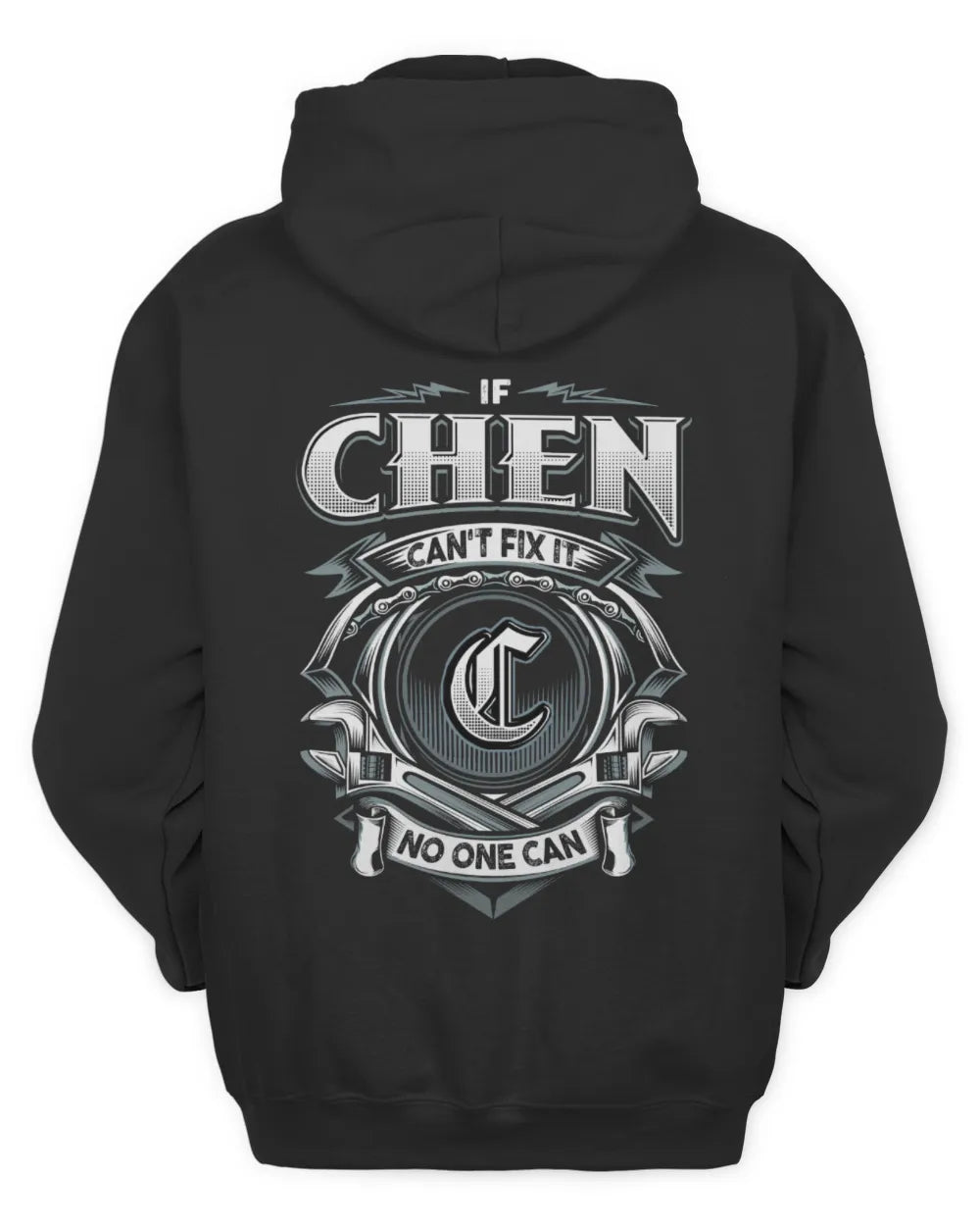 CHEN AP81-K4-626 - Personalized Ahmed Quote Apparel “If Ahmed Can't Fix It, No One Can” - Unisex Hoodie - Black