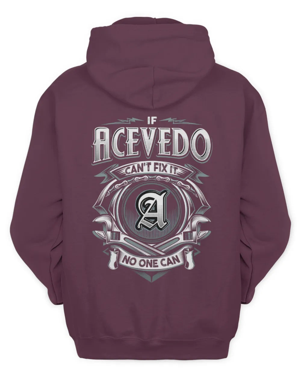 ACEVEDO AP81-K4-626 - Personalized Ahmed Quote Apparel “If Ahmed Can't Fix It, No One Can” - Unisex Hoodie - Maroon