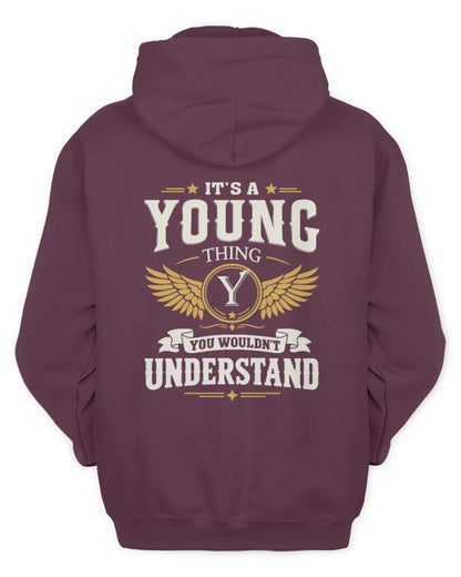 YOUNG KT06-M008 It’s a [NAME] Thing – You Wouldn’t Understand | Personalized Vintage T-Shirt - Unisex Hoodie - Maroon