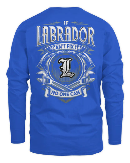 LABRADOR AP81-K4-626 - Personalized Ahmed Quote Apparel “If Ahmed Can't Fix It, No One Can” - Men's Long Sleeved T-Shirt - Royal