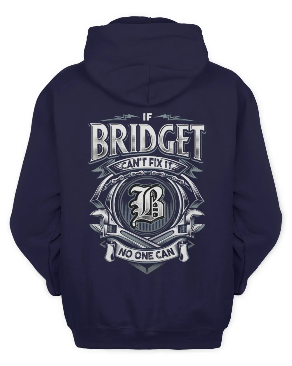 BRIDGET AP81-K4-626 - Personalized Ahmed Quote Apparel “If Ahmed Can't Fix It, No One Can” - Unisex Hoodie - Navy