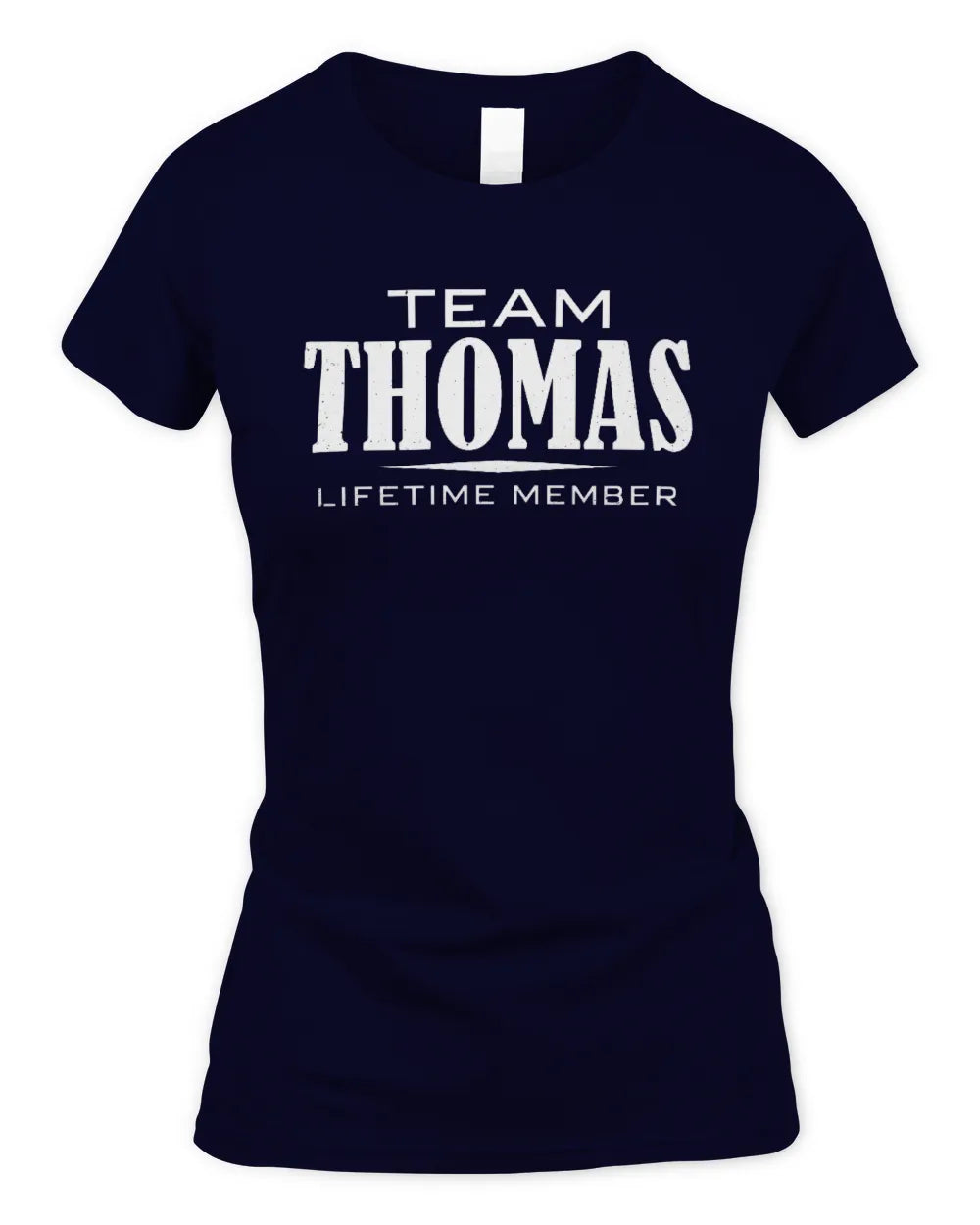 THOMAS BL62-K4-128 - Personalized “Team NAME Lifetime Member” - Women's Standard T-Shirt - Navy