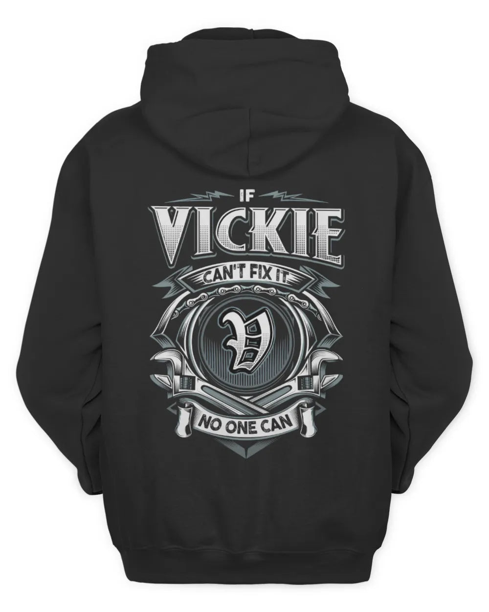 VICKIE AP81-K4-626 - Personalized Ahmed Quote Apparel “If Ahmed Can't Fix It, No One Can” - Unisex Hoodie - Black