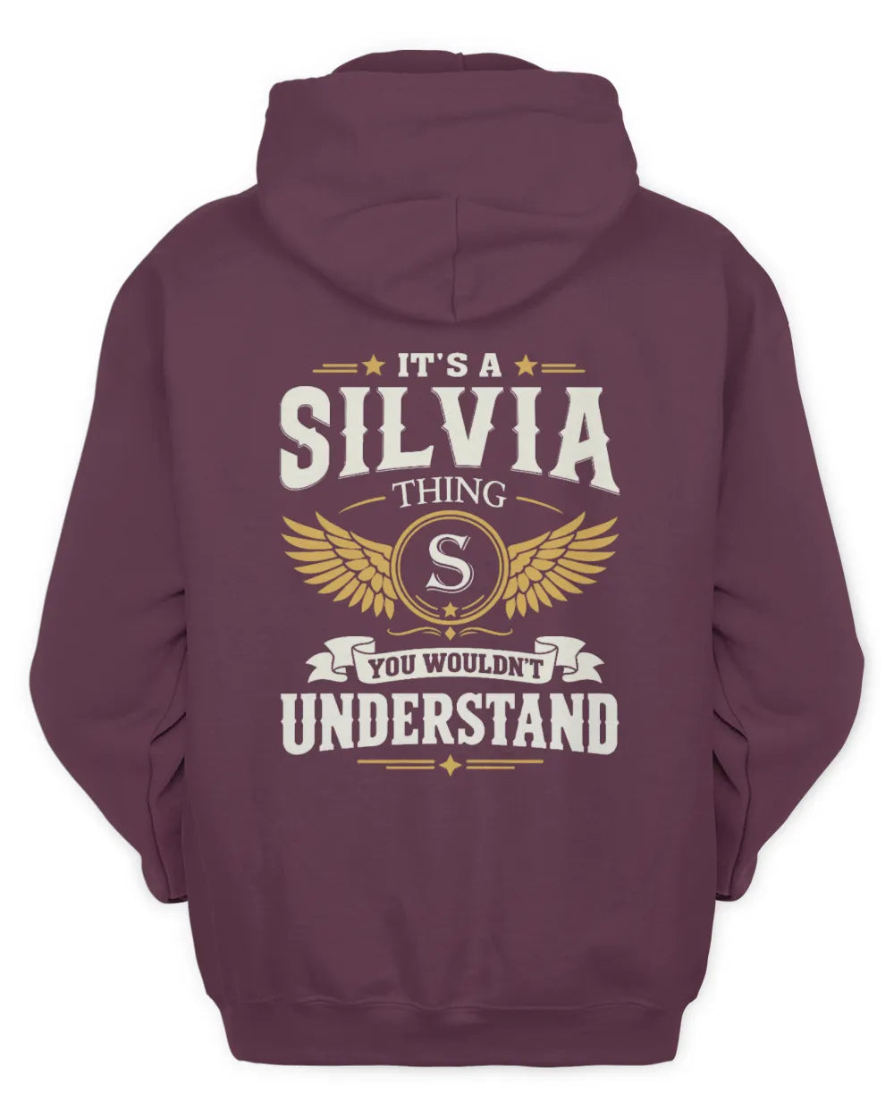 SILVIA KT06-M008 It’s a [NAME] Thing – You Wouldn’t Understand | Personalized Vintage T-Shirt - Unisex Hoodie - Maroon