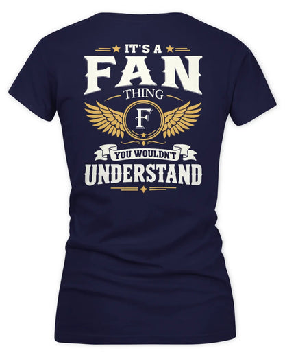 FAN KT06-M008 It’s a [NAME] Thing – You Wouldn’t Understand | Personalized Vintage T-Shirt - Women's V-Neck T-Shirt - Navy