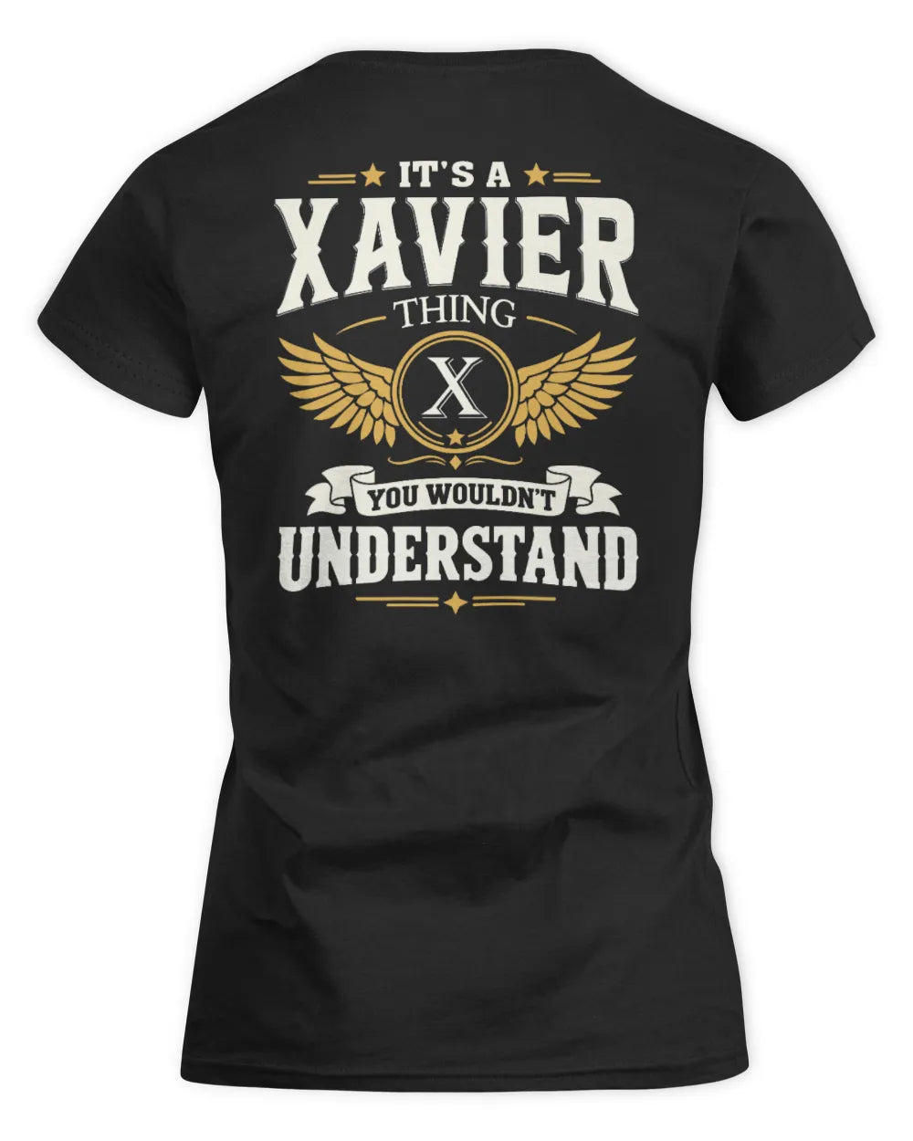 XAVIER KT06-M008 It’s a [NAME] Thing – You Wouldn’t Understand | Personalized Vintage T-Shirt - Women's Standard T-Shirt - Black