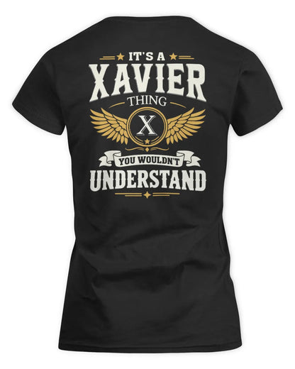 XAVIER KT06-M008 It’s a [NAME] Thing – You Wouldn’t Understand | Personalized Vintage T-Shirt - Women's Standard T-Shirt - Black
