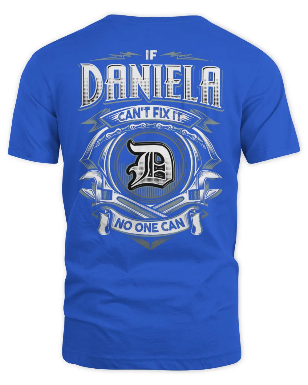 DANIELA AP81-K4-626 - Personalized Ahmed Quote Apparel “If Ahmed Can't Fix It, No One Can” - Unisex Standard T-Shirt - Royal
