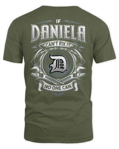 DANIELA AP81-K4-626 - Personalized Ahmed Quote Apparel “If Ahmed Can't Fix It, No One Can” - Unisex Standard T-Shirt - Military Green