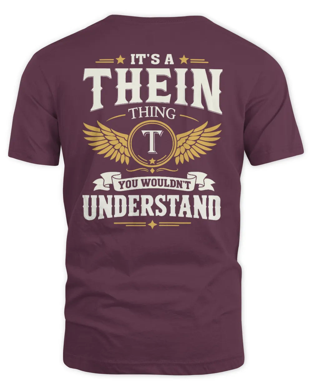 THEIN KT06-M008 It’s a [NAME] Thing – You Wouldn’t Understand | Personalized Vintage T-Shirt - Unisex Standard T-Shirt - Maroon