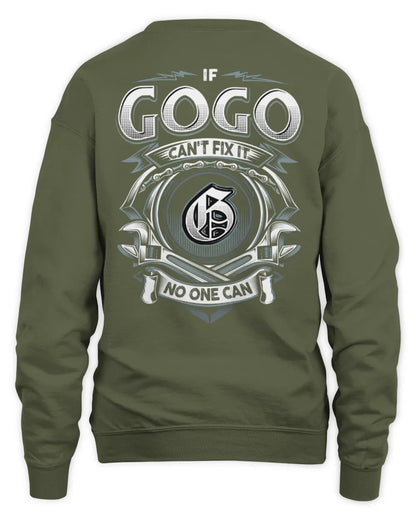 GOGO AP81-K4-626 - Personalized Ahmed Quote Apparel “If Ahmed Can't Fix It, No One Can” - Unisex Sweatshirt - Military Green